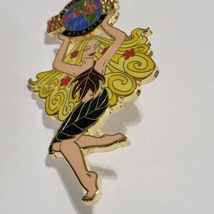 Hard Rock Cafe Gold and Yellow Whimsical Brooch